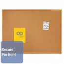 Quartet Push-Pin Bulletin Board, Cork, 48 inH x 72 inW, Brown - 307