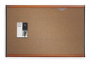 Quartet Push-Pin Bulletin Board, Cork, 36 inH x 48 inW, Light Cherry - B244LC