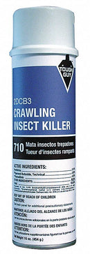 Tough Guy Crawling Insect Killer, Aerosol, 16 oz., Indoor/Outdoor, DEET-Free DEET Concentration - 2DCB3
