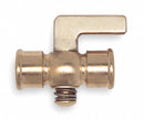Apollo 1/4" Lever Air Cock, FNPT x FNPT, 80 psig Max. Pressure, Spring Bottom Type - 4144001