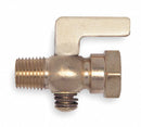 Apollo 1/4" Lever Air Cock, MNPT x FNPT Hexagon Shoulder, 80 psig Max. Pressure, Spring Bottom Type - 4153001