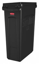 Rubbermaid 23 gal Rectangular Trash Can, Plastic, Black - FG354060BLA