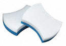 Scotch-Brite 5 1/8 in x 2 7/8 in Polymeric Foam, Urethane Scouring Pad, Blue, White, 60PK - 4004BP