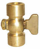 Apollo 1/4" Tee Air Cock, FNPT x FNPT, 250 psig Max. Pressure, Nut Bottom Type - 4110204