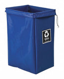 Royal Basket Enviro Hamper Bag, 4.2 cu ft Volume Capacity, Blue, Vinyl, 30 in Height, 15 in Width - G00-BBX-EBN