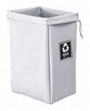 Royal Basket Enviro Hamper Bag, 4.2 cu ft Volume Capacity, White, Vinyl, 30 in Height, 15 in Width - G00-WWX-EBN