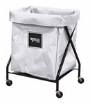 Royal Basket 1-Compartment X-Frame Laundry Cart, 150 lb. Capacity, 26" L X 21" W X 35-1/2" H - G08-WWX-XFA-3ONN