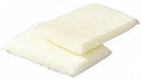 3M 4-3/8" x 2-5/8" Nylon, Polyester, Urethane Scouring Pad, White, Yellow, 24PK - 720