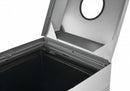 Rubbermaid 29 gal Square Recycling Can, Metal, Silver - FGDCR24CSM
