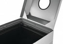 Rubbermaid 29 gal Square Trash Can, Metal, Silver - FGDCR24TSM