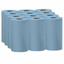 Wypall Dry Wipe Roll, WYPALL X60, 9-3/4 in x 13-1/2 in, Number of Sheets 130, Blue, PK 12 - 35411