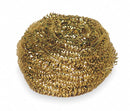 Tough Guy 3 in x 3 in Brass Scrubber, Gold, 6PK - 2NTH8