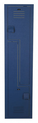 Bradley Deep Blue Wardrobe Z Locker, (1) Wide, (2) Tier Openings: 2, 15 in W X 15 in D X 72 in H - LK151572ZHV-203