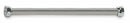 Top Brand 60 inL x 1 inD Chrome Plated Shower Rod, Includes: Mounting Hardware - 2VAL9