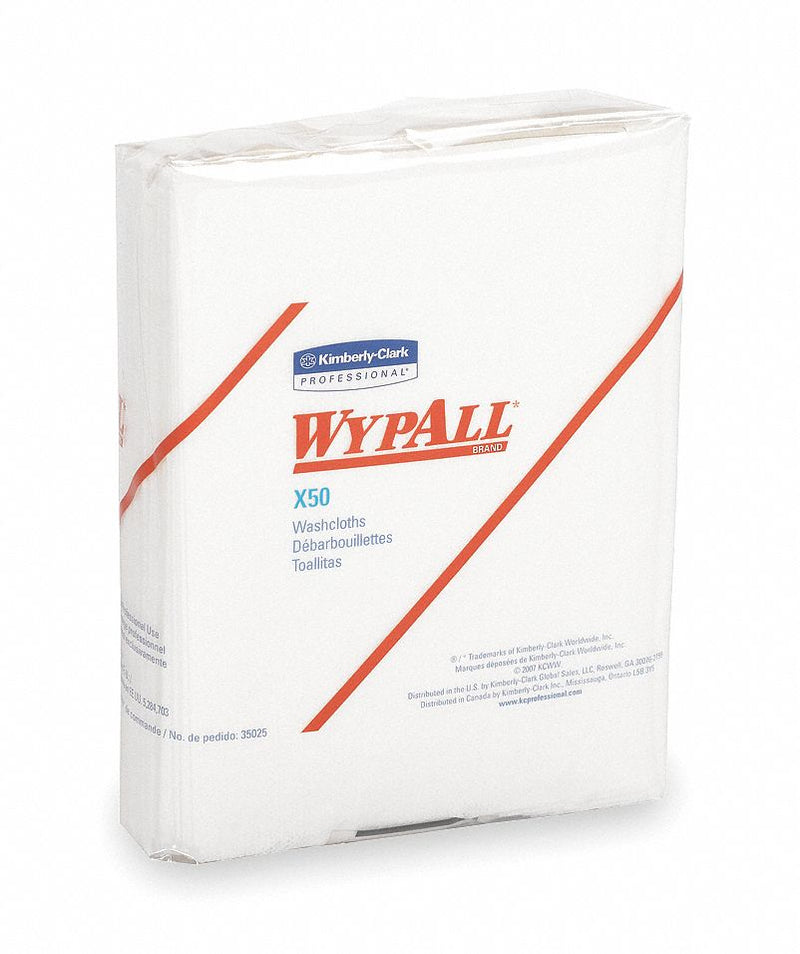 Kimberly Clark White Hydroknit(R) Disposable Washcloth, Number of Sheets 832, Package Quantity 32 - 35025