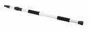 Tough Guy Flow Thru Handle, Screw On Mop Connection Type, Silver, Aluminum, 36 to 62" Handle Length - 2ZPA3