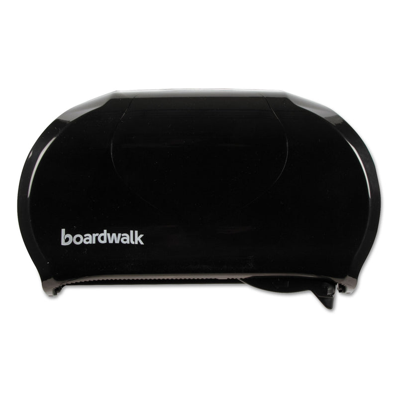 Boardwalk Standard Twin Toilet Tissue Dispenser, 13 X 8 3/4, Black - BWK1502