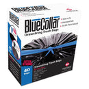 BlueCollar Drawstring Trash Bags, 30 Gal, 1 Mil, 30" X 34", Black, 240/Carton - HERN6034YKRC1CT