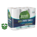 Seventh Generation 100% Recycled Paper Towel Rolls, 2-Ply, 11 X 5.4 Sheets, 140 Sheets/Rl, 24 Rl/Ct - SEV13731CT