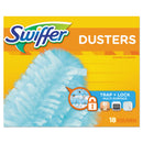 Swiffer Refill Dusters, Dust Lock Fiber, 2" X 6", Light Blue, 18/Box, 4 Boxes/Carton - PGC99036