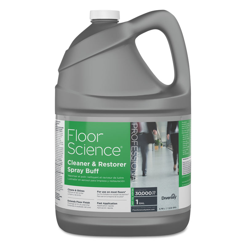 Diversey Floor Science Cleaner/Restorer Spray Buff, Citrus Scent, 1 Gal Bottle, 4/Carton - DVOCBD540458