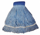 Tough Guy Clamp, Quick Change, Side-Gate Cotton String Wet Mop Head, Blue - 30LU83
