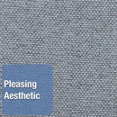 Quartet Push-Pin Bulletin Board, Fabric/Fiberboard, 24"H x 36"W, Light Blue - 7683BE