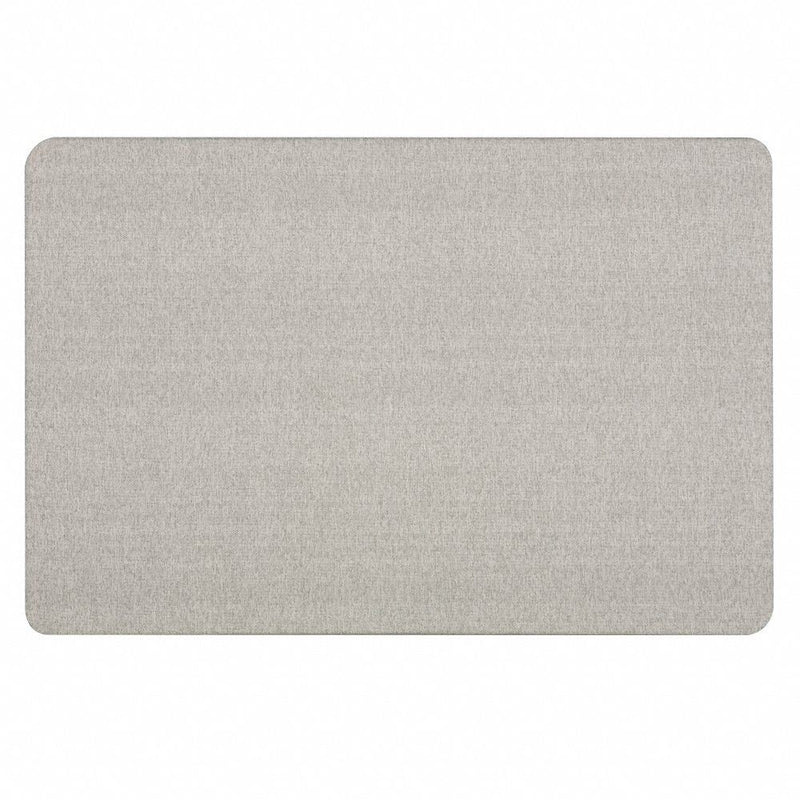 Quartet Push-Pin Bulletin Board, Fabric/Fiberboard, 36"H x 48"W, Gray - 7684G