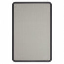 Quartet Push-Pin Bulletin Board, Fabric/Fiberboard, 36"H x 48"W, Gray - 7694G