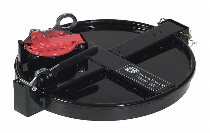 New Pig Vapor-Control Latching Drum Lid, 30 gal Load Capacity, Number of Drums 0, 22 3/4 in Length - DRM1034-BK