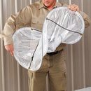 New Pig Roof Diverter, 4 ft 4 in x 2 ft. 10", Straps, Clear, 33% Polyester, 67% PVC - TLS753-CL