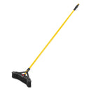 Rubbermaid Maximizer Push-To-Center Broom, 18", Polypropylene Bristles, Yellow/Black - RCP2018727