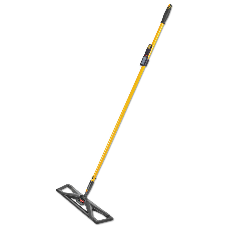 Rubbermaid Maximizer Dust Mop Frame With Handle And Scraper, 24" X 5.5", Yellow/Black - RCP2018808
