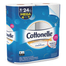 Cottonelle Ultra Cleancare Toilet Paper, Strong Tissue, Mega Rolls, Septic Safe, 1-Ply, White, 340 Sheets/Roll, 6 Rolls/Pack, 6 Packs/Ct - KCC47747