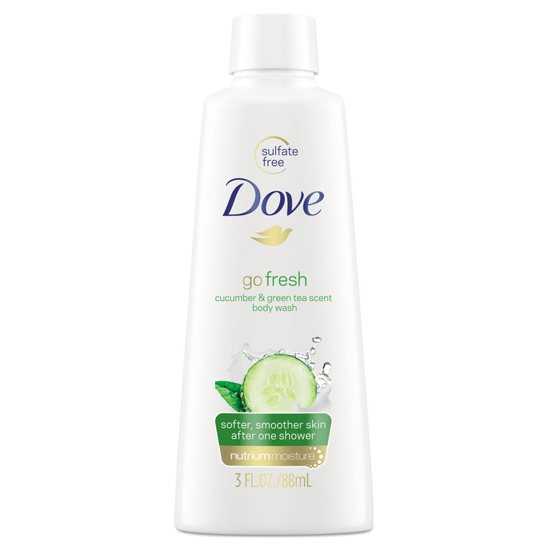 Dove Body Wash, Cucumber And Green Tea, 3 Oz, 24/Carton - UNI17266CT