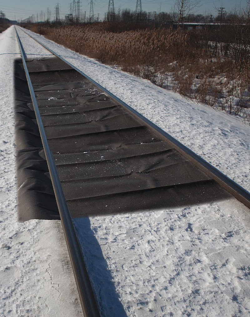 Enpac Railroad Track Mat, 30 gal, Length 35 ft, Width 72 in, Height 1/4 in, 1 EA - 477235-BK