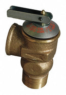 Cash Acme Brass Safety Relief Valve, MNPT Inlet Type, FNPT Outlet Type - F-30