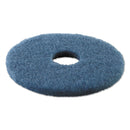 Boardwalk Scrubbing Floor Pads, 20" Diameter, Blue, 5/Carton - BWK4020BLU