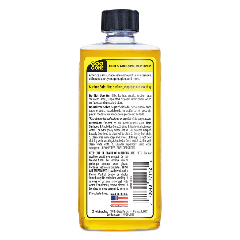 小物 NEW. DAMAGE DONE CHUMLEY'S YELLOW CLEAR Goo Gone Gum/Glue Remover - For Multipurpose - 8 fl oz (0.3
