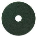 Americo Scrubbing Pads, 20" Diameter, Green, 5/Ct - AMF400320
