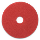 Americo Buffing Pads, 13" Diameter, Red, 5/Ct - AMF404413