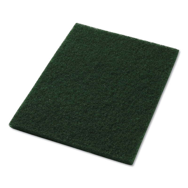 Americo Scrubbing Pads, 14" X 20", Green, 5/Carton - AMF40031420
