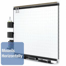 Quartet Gloss-Finish Steel Dry Erase Board, Wall Mounted, 48"H x 72"W, White - TEM547B