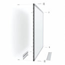 Quartet Gloss-Finish Melamine Dry Erase Board, Wall Mounted, 36"H x 48"W, White - TE544AP2