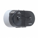 Georgia-Pacific Toilet Paper Dispenser, SofPull(R), Smoke, Center Pull, (2) Rolls Dispenser Capacity, Plastic - 56516
