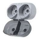 Georgia-Pacific Toilet Paper Dispenser, SofPull(R), Smoke, Center Pull, (2) Rolls Dispenser Capacity, Plastic - 56516