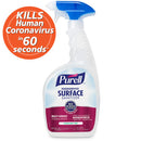 Purell Surface Sanitizer, Fragrance Free, 32 oz Spray Bottle, 6/Carton and 2 Spray Triggers/Carton - 3341-06