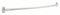 Franklin 60 inL x 1"D Bright Curved Shower Rod, Includes: Mounting Hardware - T190-5BS