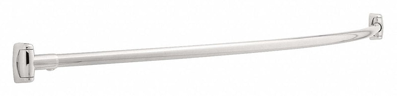Franklin 60 inL x 1"D Bright Curved Shower Rod, Includes: Mounting Hardware - T190-5BS