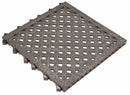 Ergo Advantage Interlocking Drainage Mat, Recycled PVC, Black, 10 PK - AG2